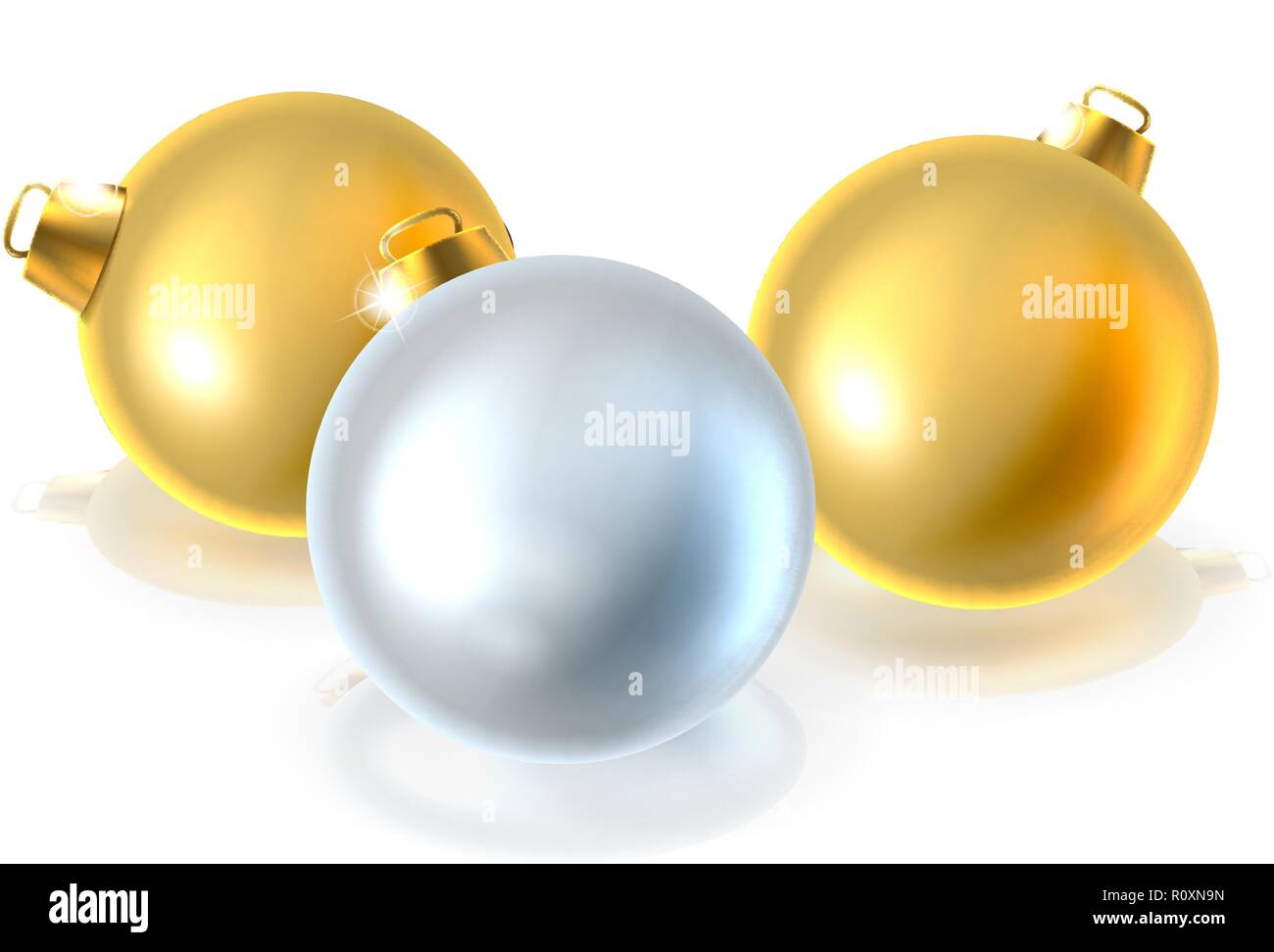 Christmas decorations isolated Stock Vector Images Alamy
