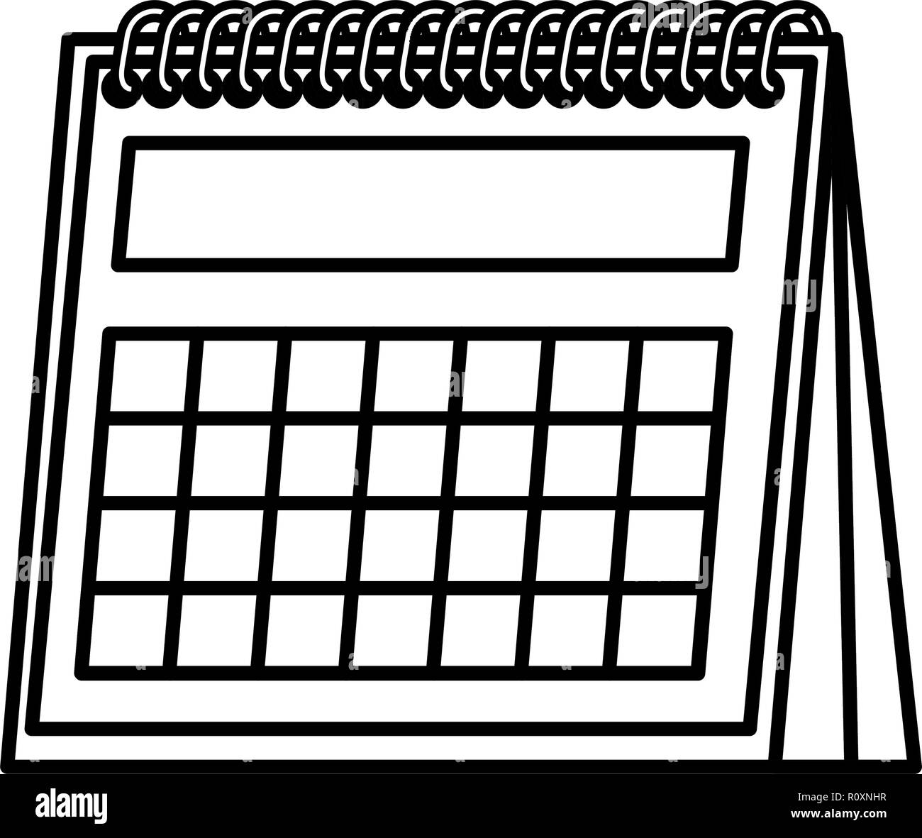 Calendar Black And White Clipart