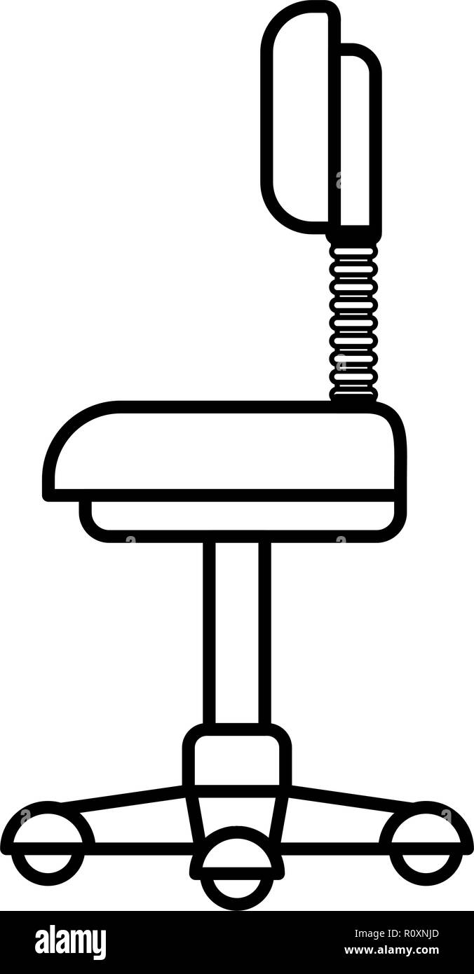 office chair isolated icon Stock Vector Image & Art - Alamy