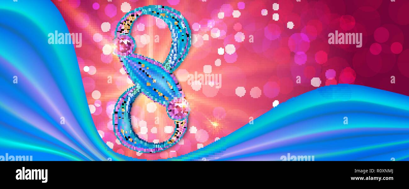 Background Banner For Women S Day On March 8 In The Form Of A