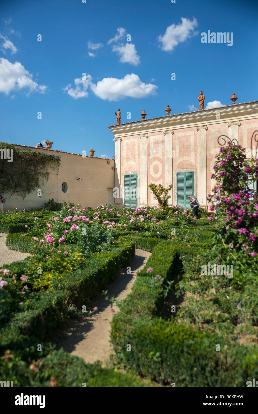 Rose garden, Boboli gardens, Florence, Italy Stock Photo