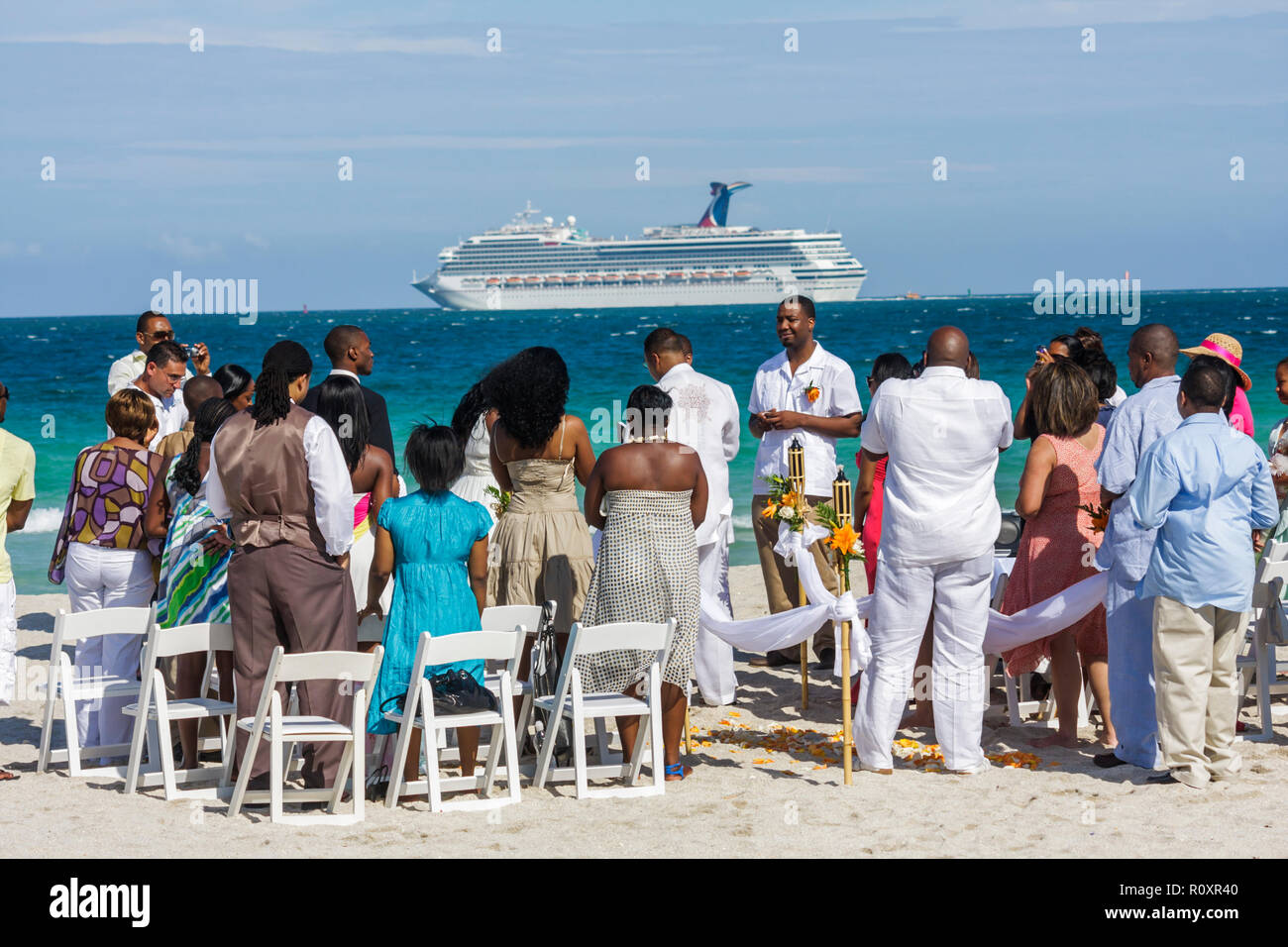 Miami Beach Florida Atlantic Ocean Public Beach Seashore Destination