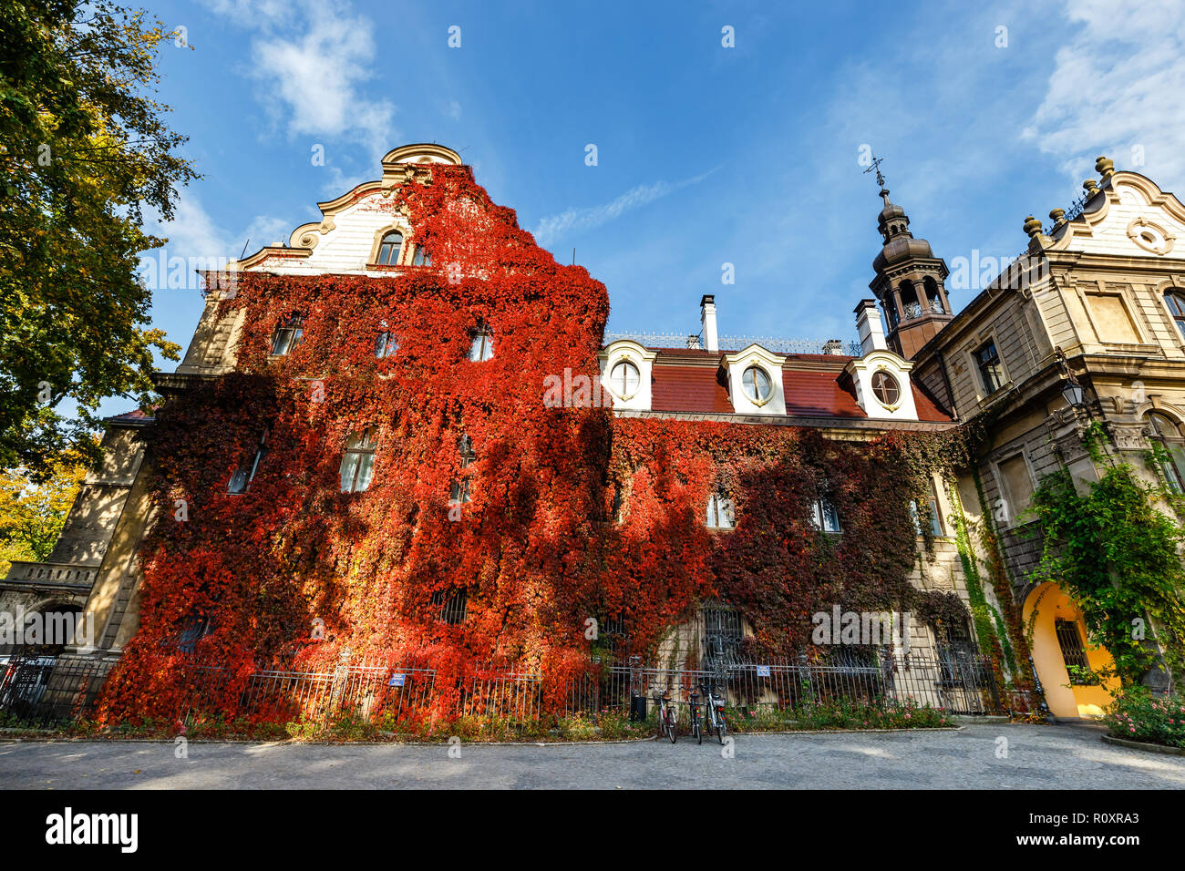 Moszna Castle, historic palace located in a village of Moszna, Upper