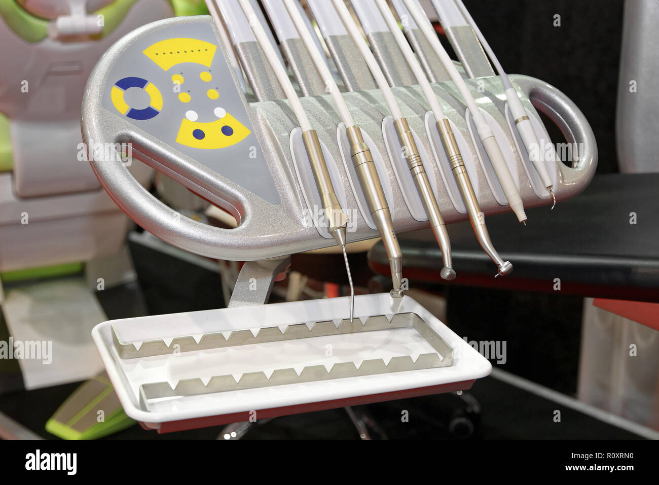 Dental Handpieces Drill Tools in Modern Dentist Office Stock Photo Alamy