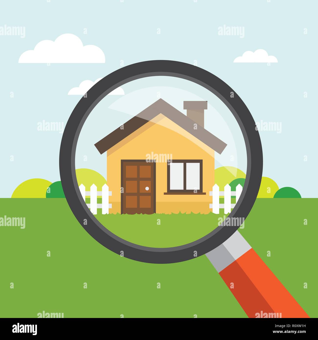 Vector illustration of real-estate concept Stock Vector Image & Art - Alamy