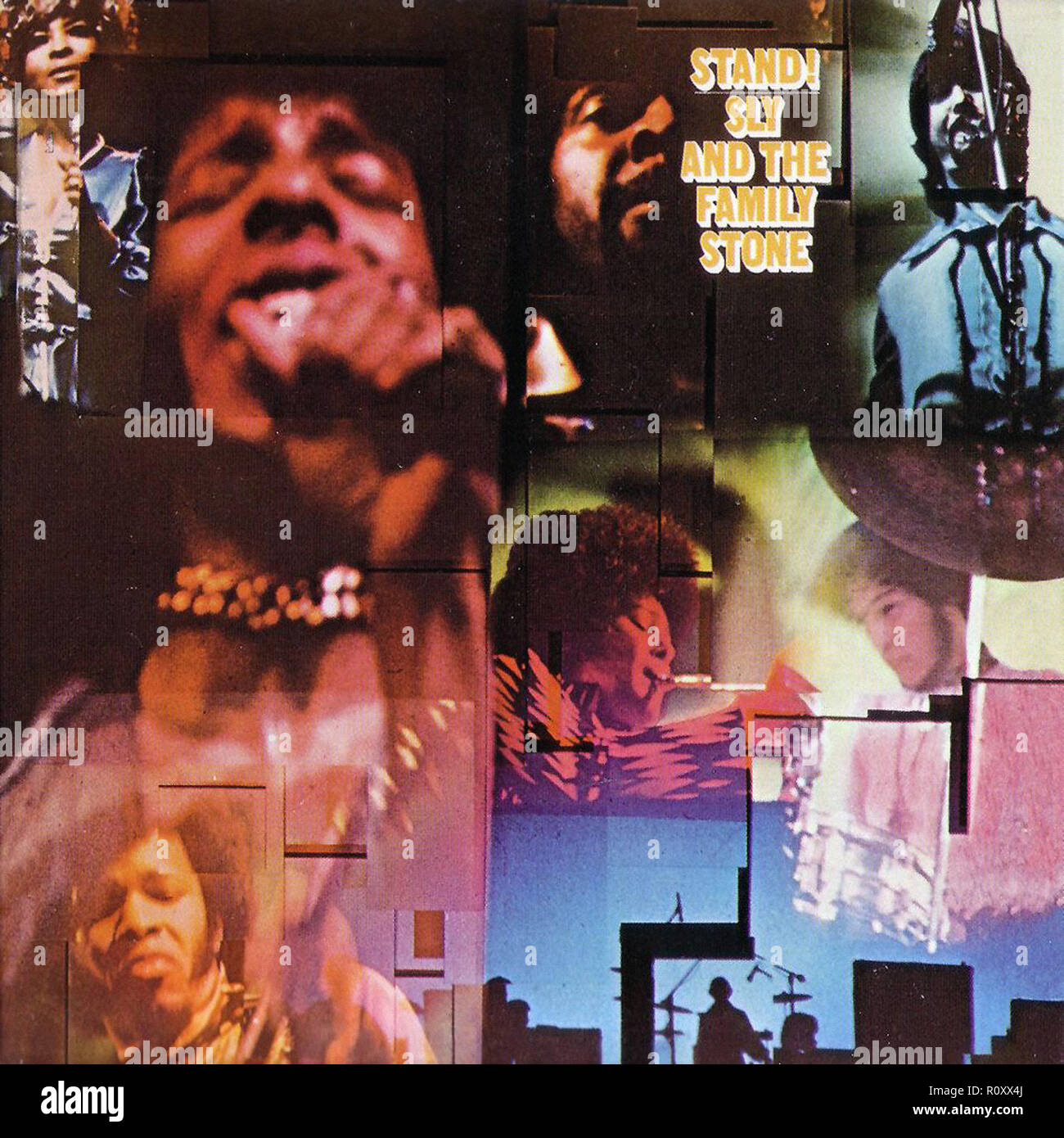 STAND! SLY AND THE FAMILY STONE - Vintage cover album Stock Photo