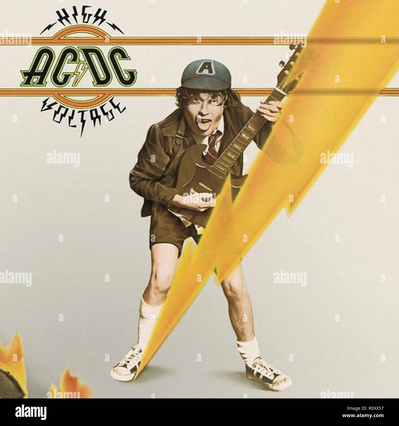 AC DC - VOLTAGE - Vintage cover album Stock Photo - Alamy