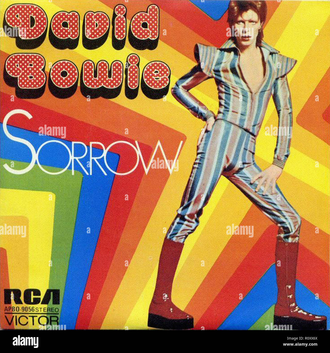 DAVID BOWIE - SORROW - Vintage cover album Stock Photo