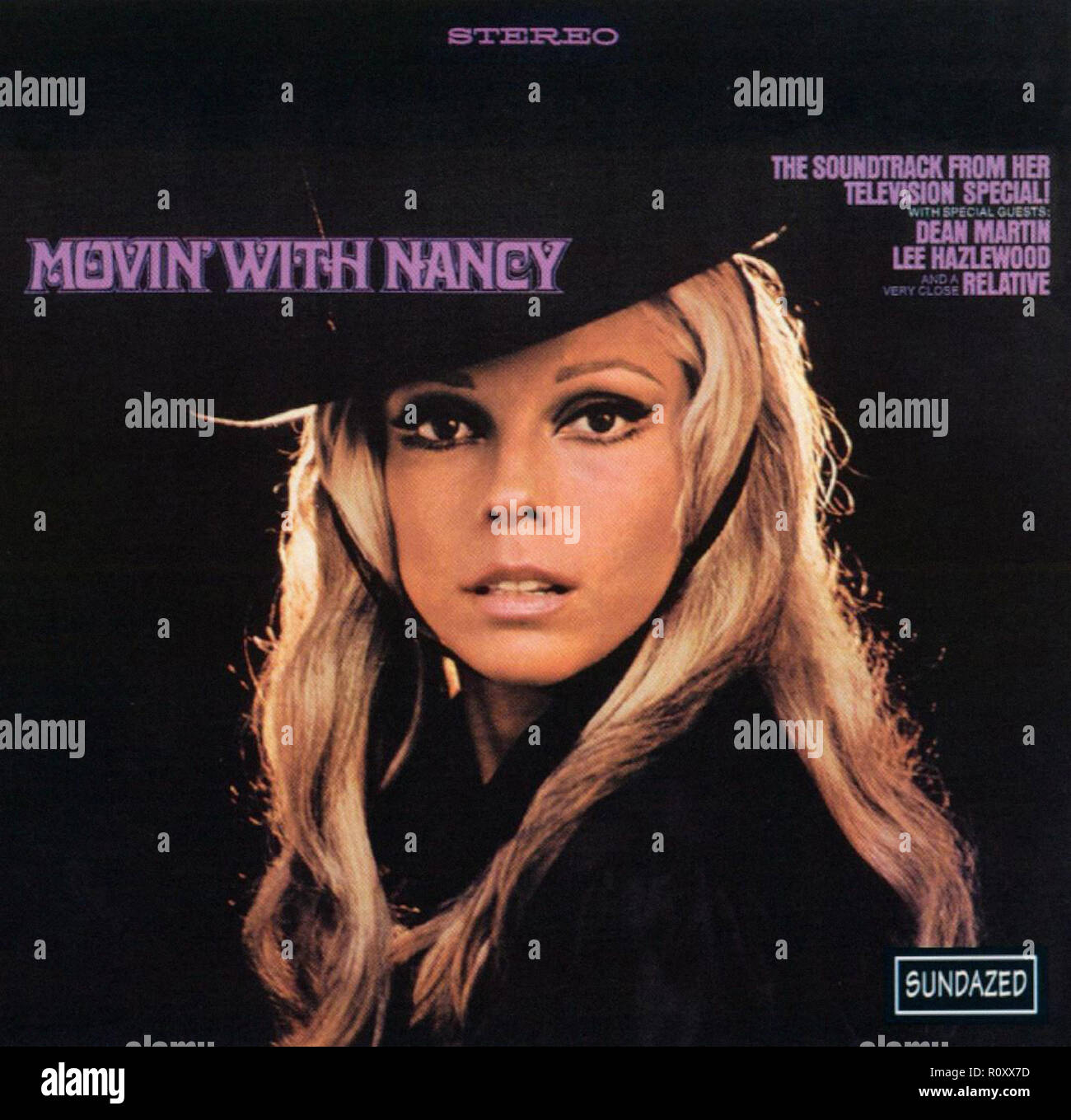 MOVIN' WITH NANCY SINATRA - Vintage cover album Stock Photo