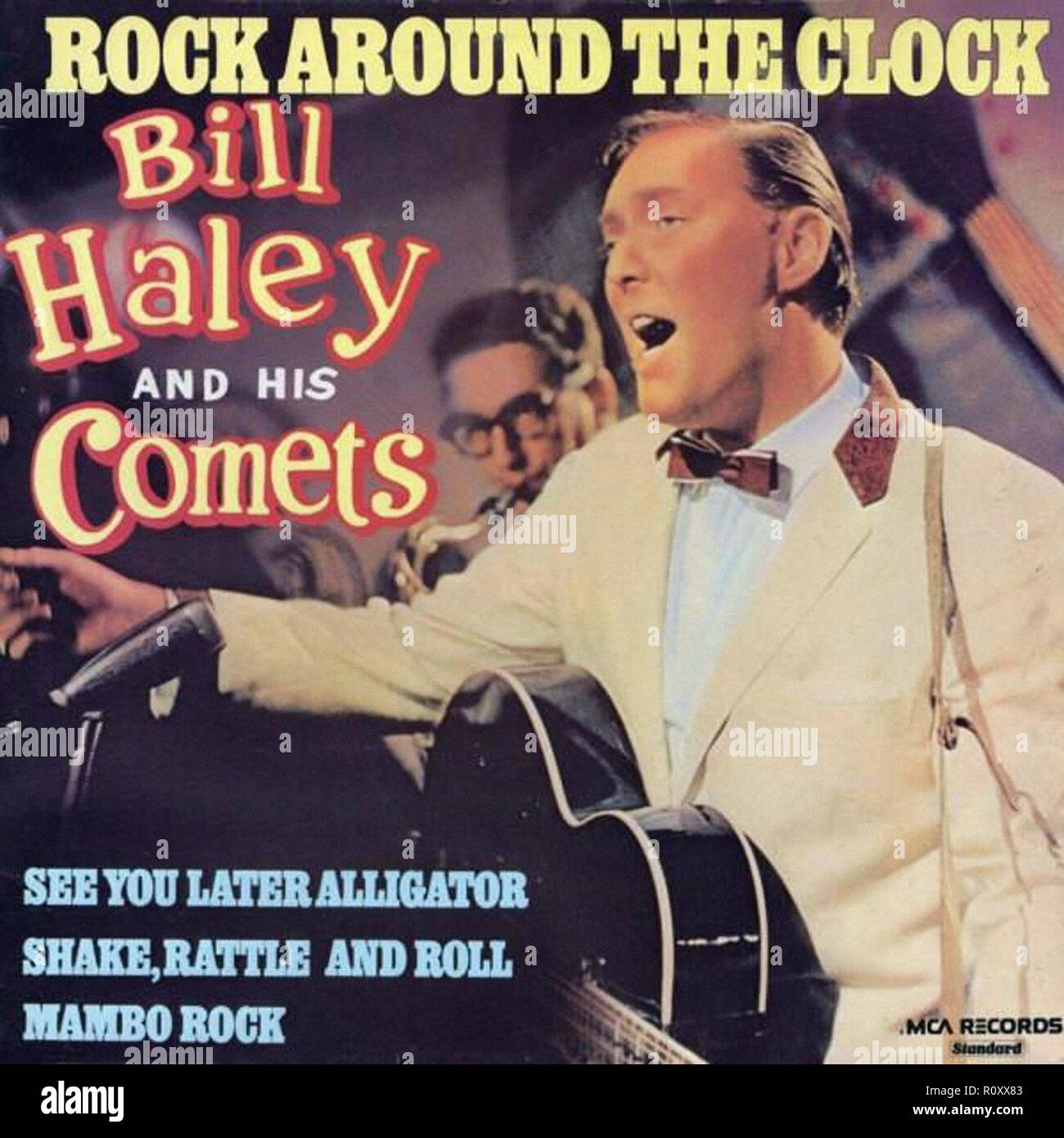 ROCK AROUND THE CLOCK - BILL HALEY - Vintage cover album Stock Photo - Alamy