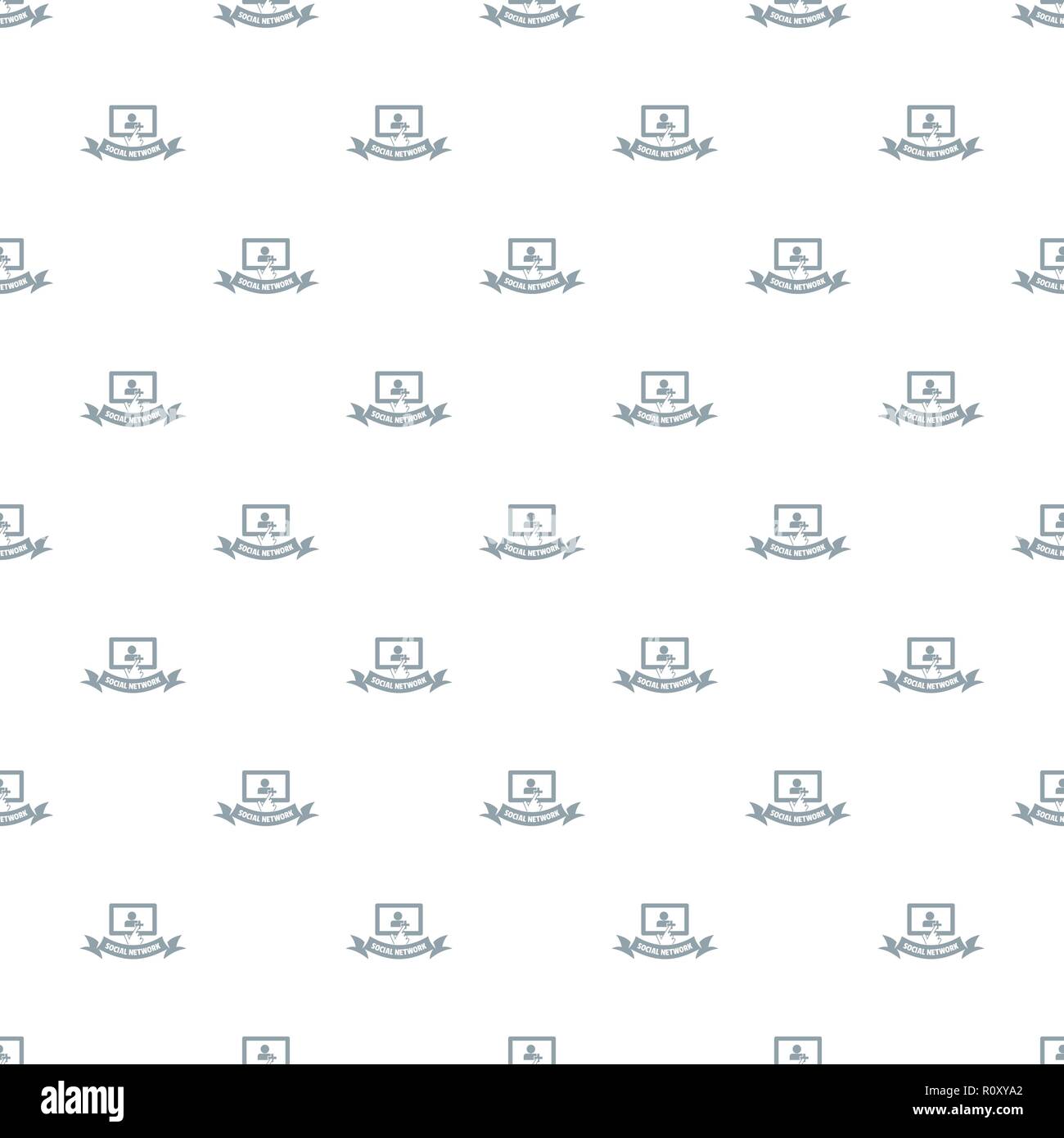 Social network pattern vector seamless Stock Vector