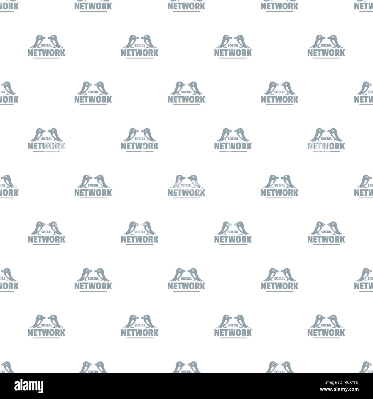 Bird social network pattern vector seamless Stock Vector Image & Art ...