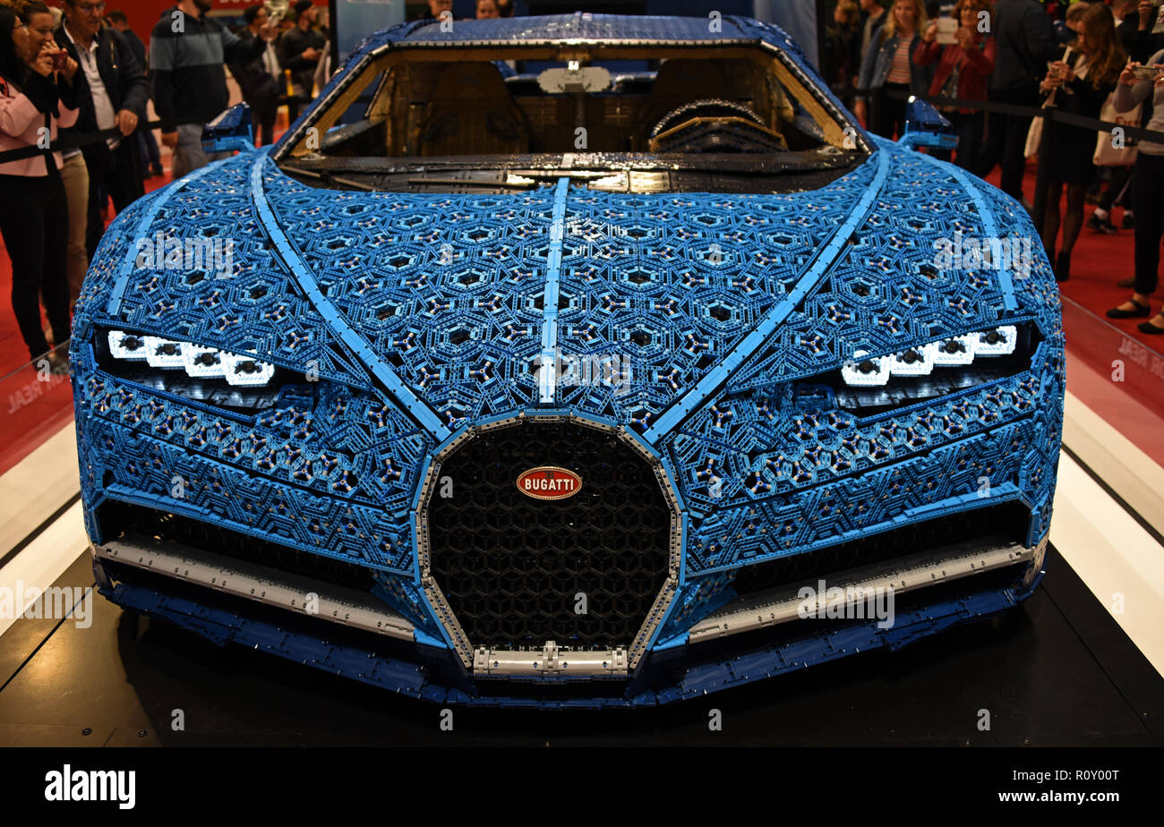 Bugatti chiron by LEGO Technic Mondial Paris Motor Show Paris France Europe Stock Photo Alamy