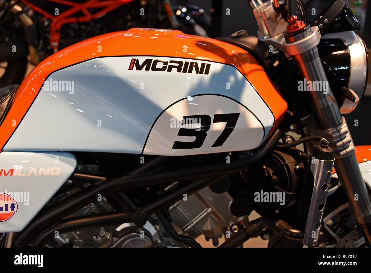Moto Morini, Mondial Paris Motor Show, Paris, France, Europe Stock Photo -  Alamy