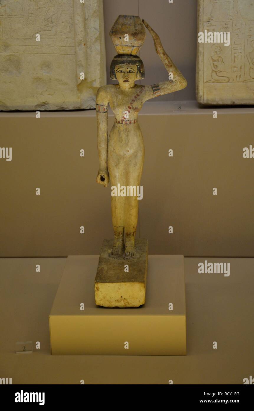 Bologna in der Provinz Emilia-Romagna, Italien: Ägyptische Ausstellungsstücke im Archäologischen Museum Stock Photo