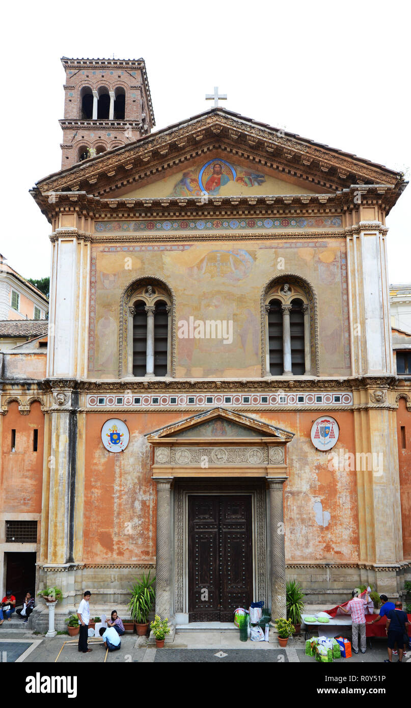 The Basilica di Santa Pudenziana in Rome. Stock Photo