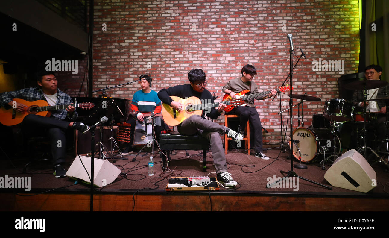 08th Nov, 2018. S. Korean guitarist Park Joo-won South Korean guitarist ...