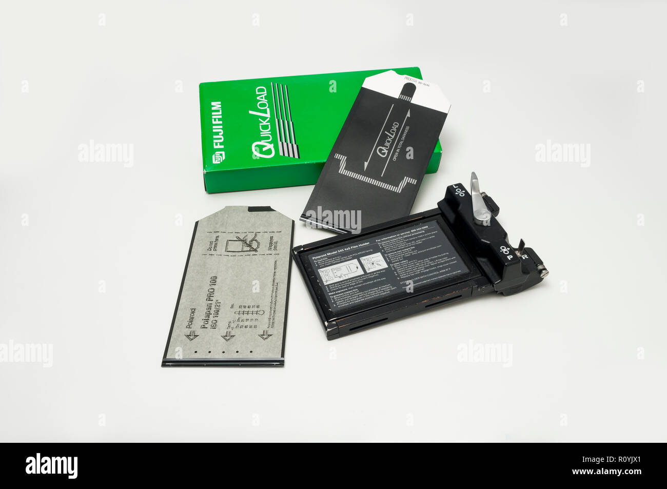 Polaroid 545 Back And Film Types Used Stock Photo - Alamy