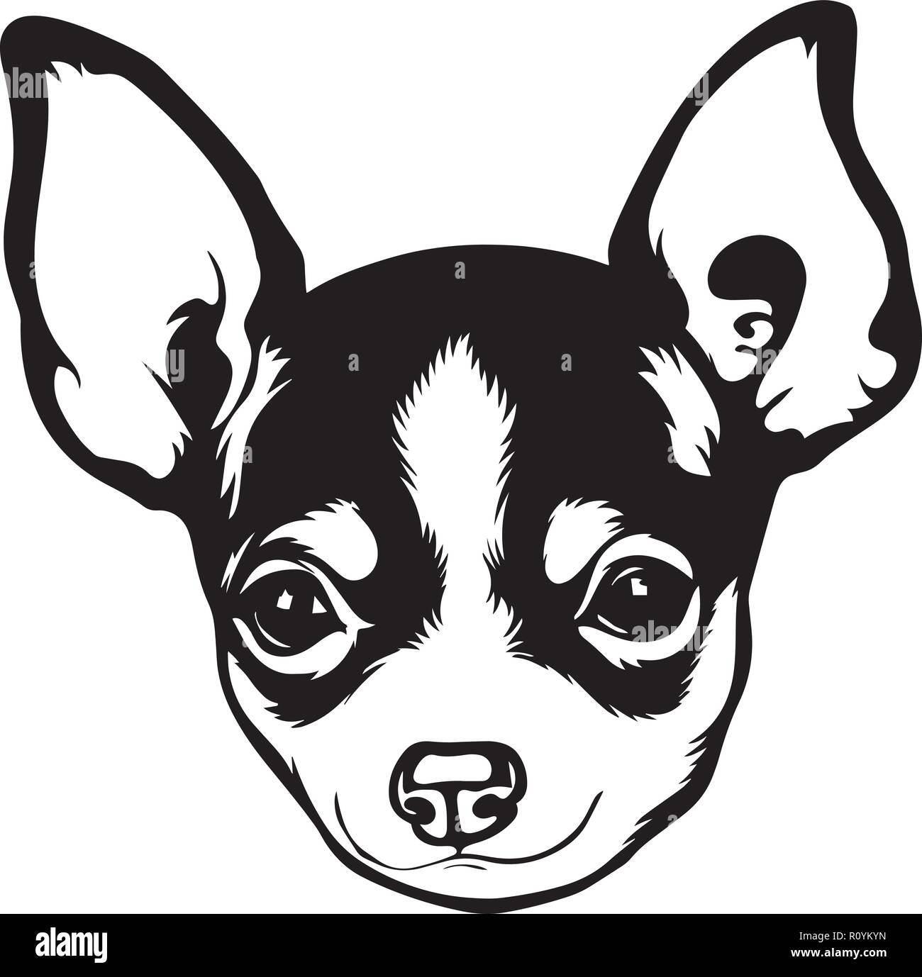 Chihuahua Dog Face Drawing