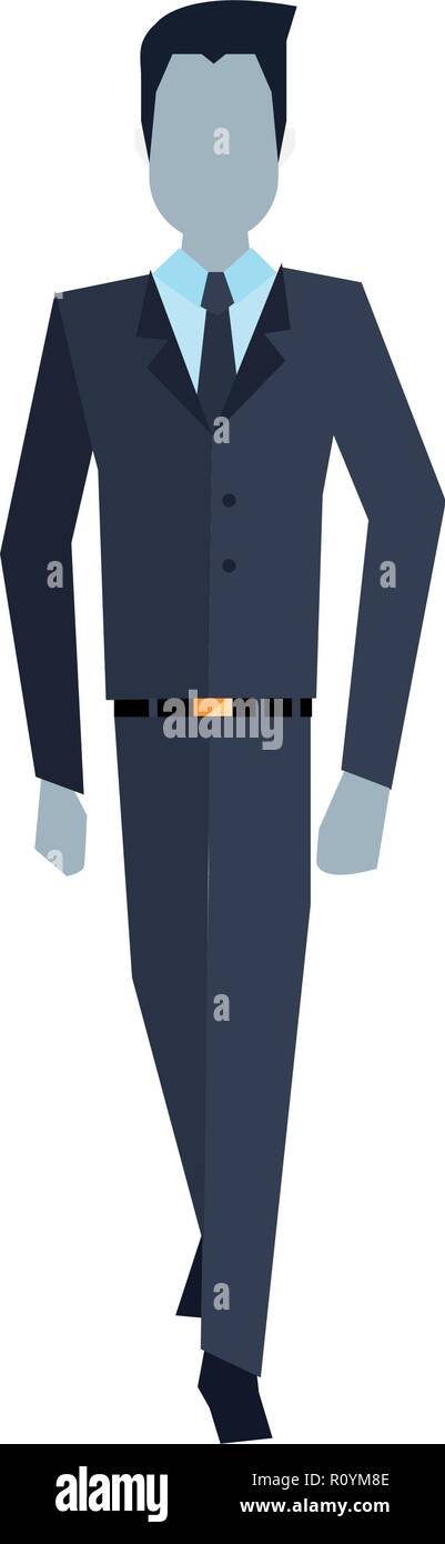 businessman character on white background vector illustration Stock ...