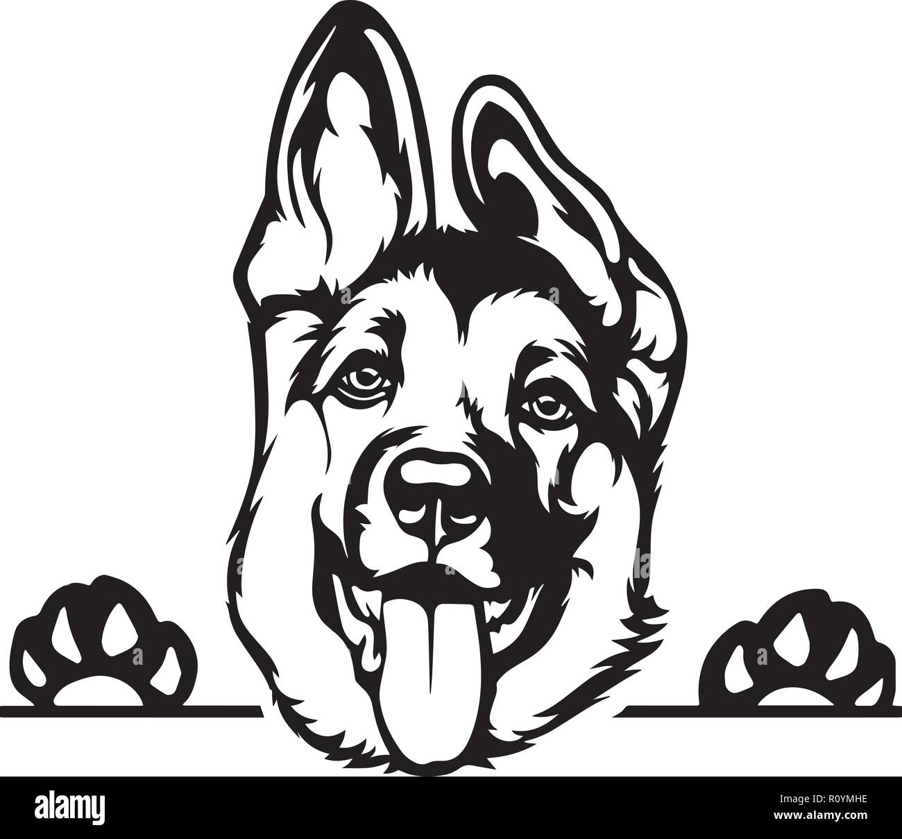 45+ German Shepherd Dog Head Outline Pic - Codepromos