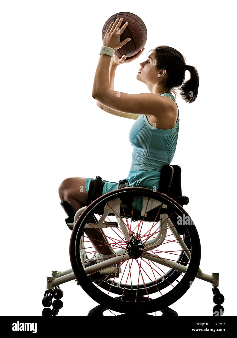 Wheelchair basketball silhouette hires stock photography and images