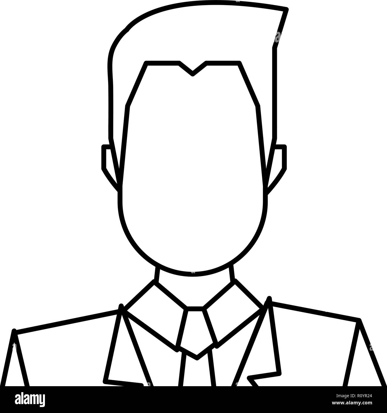 businessman character on white background vector illustration Stock ...