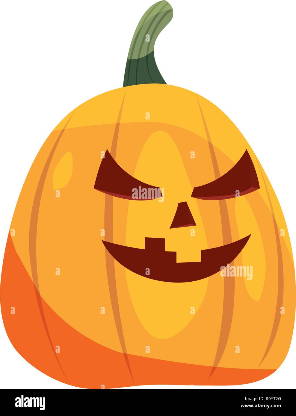 halloween pumpkin on white background vector illustration Stock Vector ...