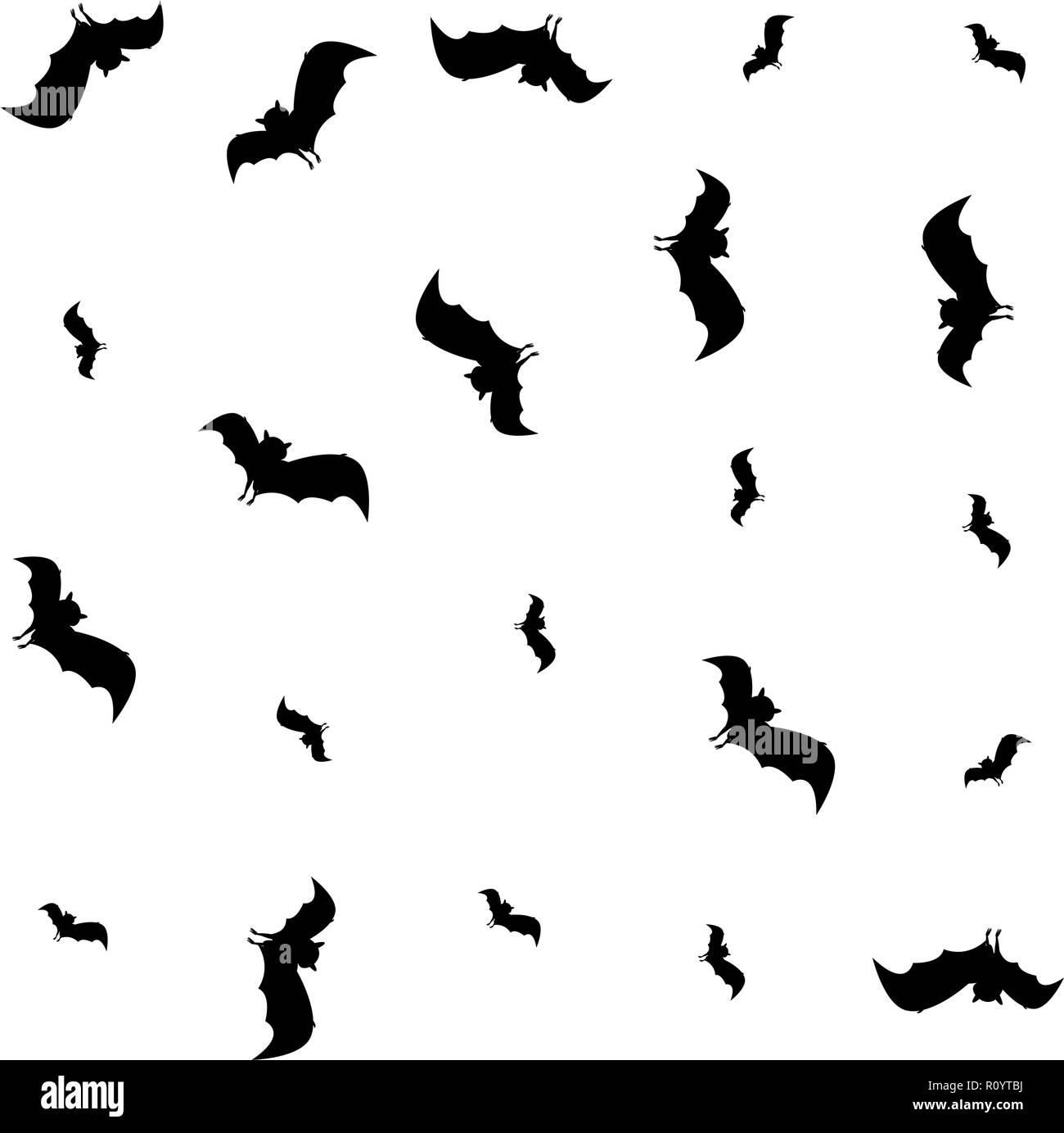 black bat flying background pattern vector illustration Stock Vector ...