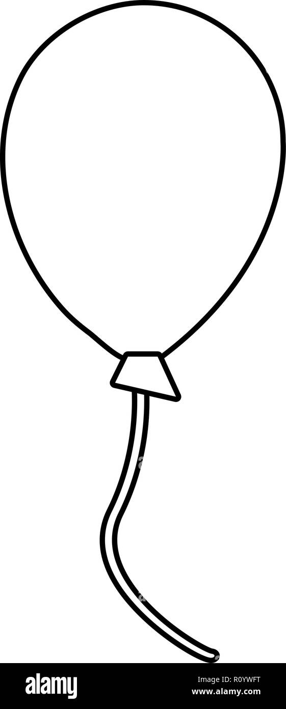 balloon decoration on white background vector illustration Stock Vector ...