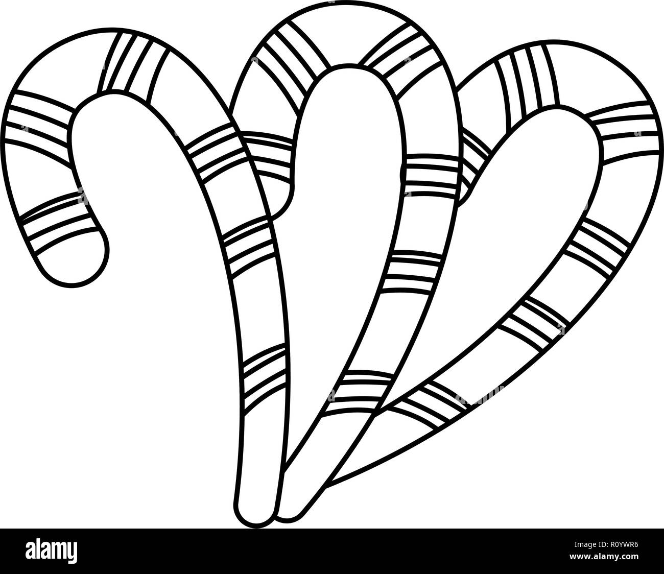 Candy Cane Black and White Stock Photos & Images Alamy