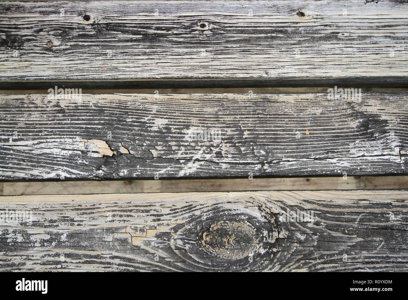 Old grunge sanded wood Stock Photo