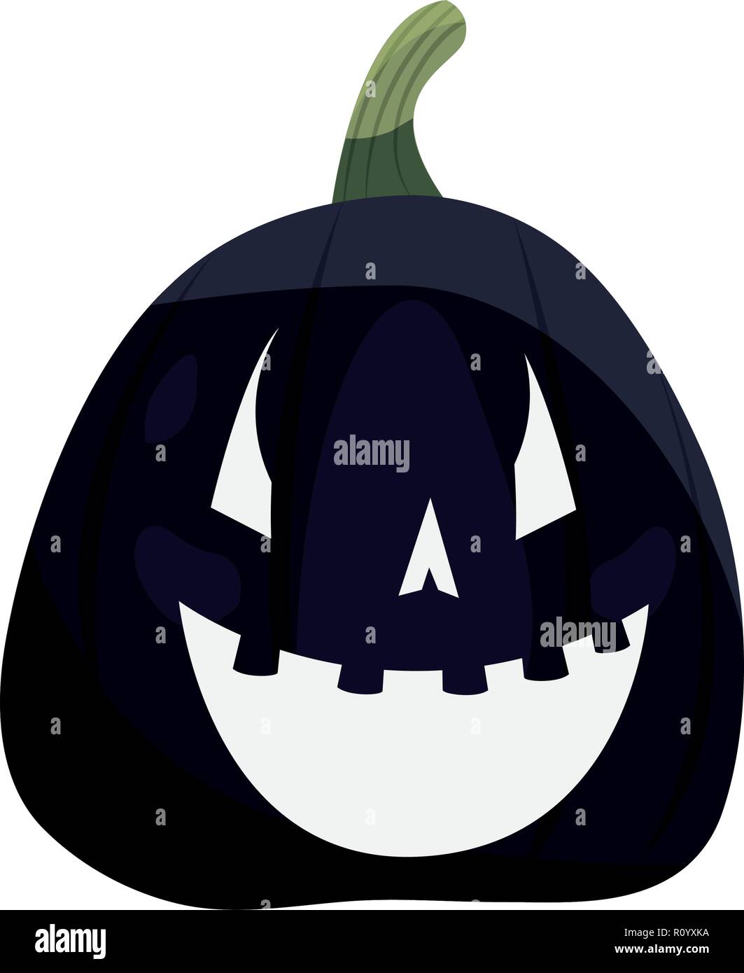 halloween pumpkin on white background vector illustration Stock Vector ...