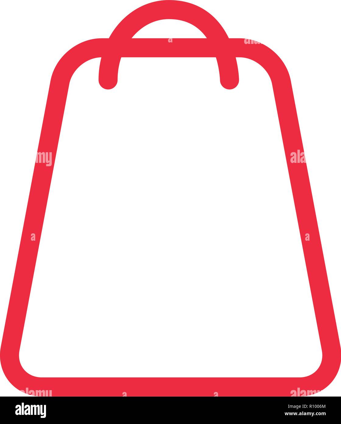 shopping bag on white background vector illustration Stock Vector Image ...