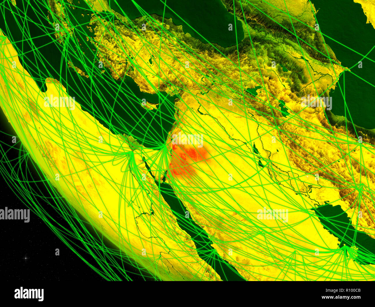 Jordan network map hi-res stock photography and images - Alamy