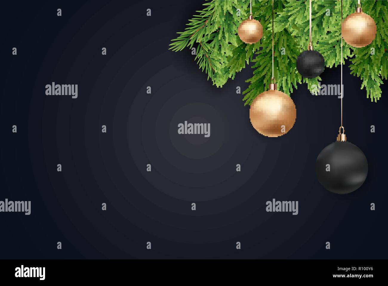 Merry Christmas and New Year Background. Vector Illustration Stock ...