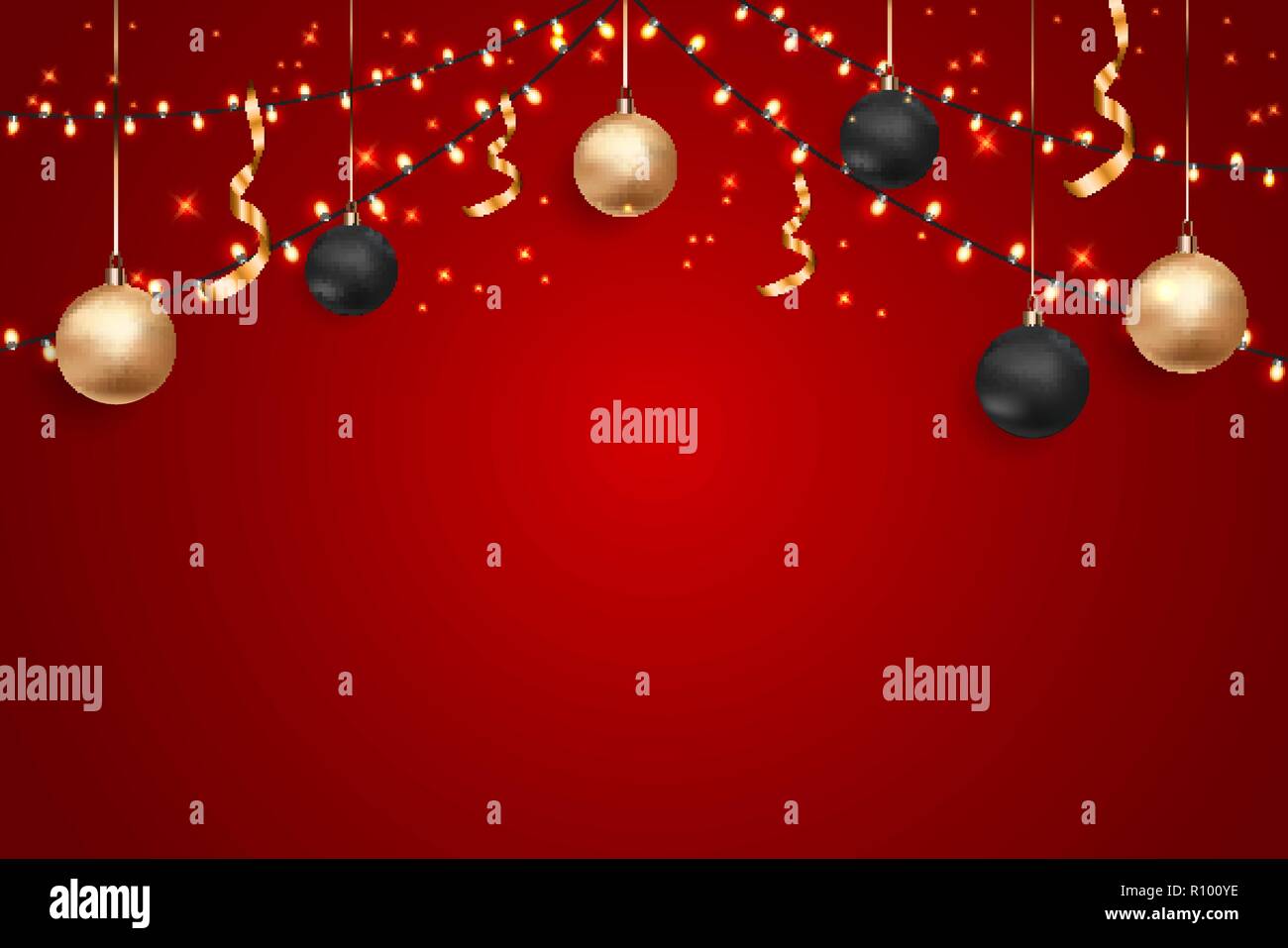 Merry Christmas and New Year Background. Vector Illustration Stock ...
