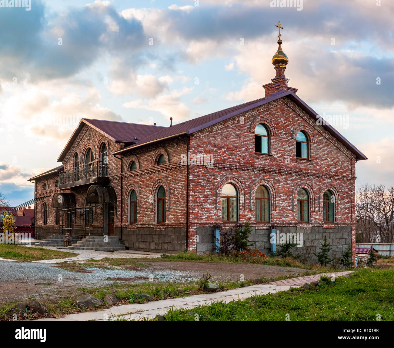 St. Seraphim Monastery for men on Russky Island in Vladivostok Stock Photo