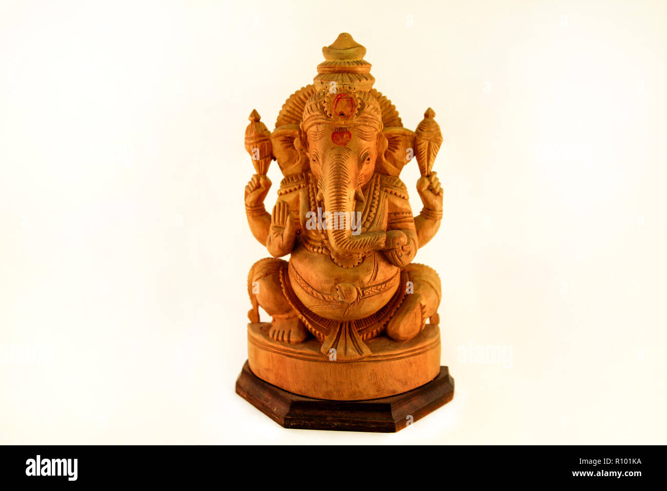 Lord Ganesh / Figurine Sri Ganesha / Indian religion statue on isolated ...