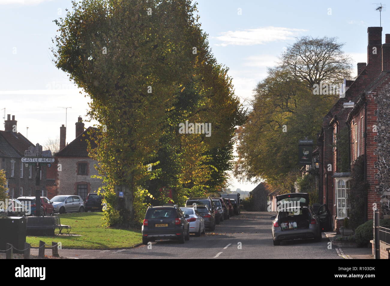 Castle Acre, west Norfolk, England UK Stock Photo