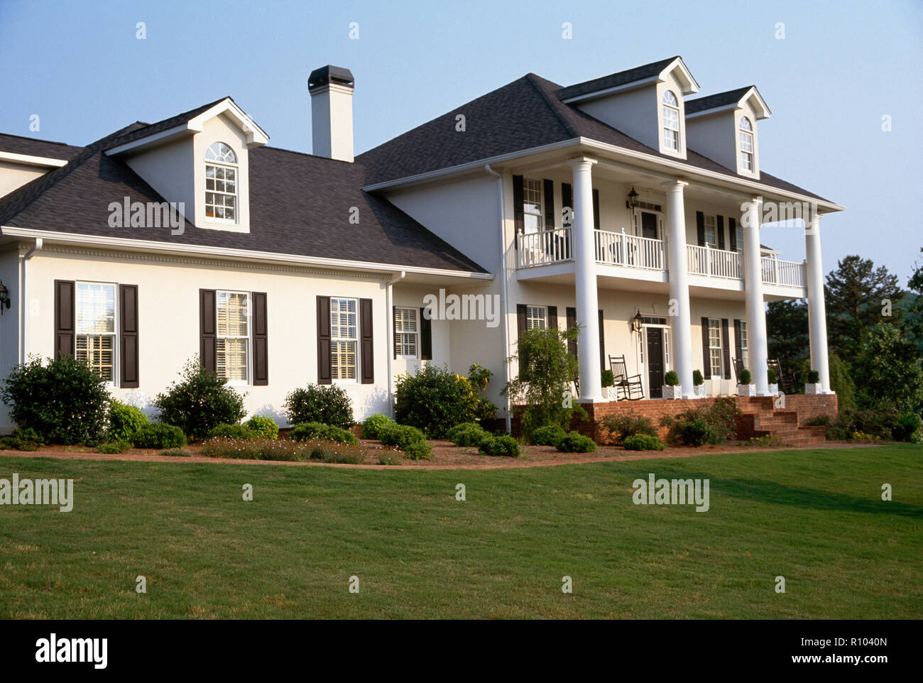 Plantation style home in USA Stock Photo Alamy