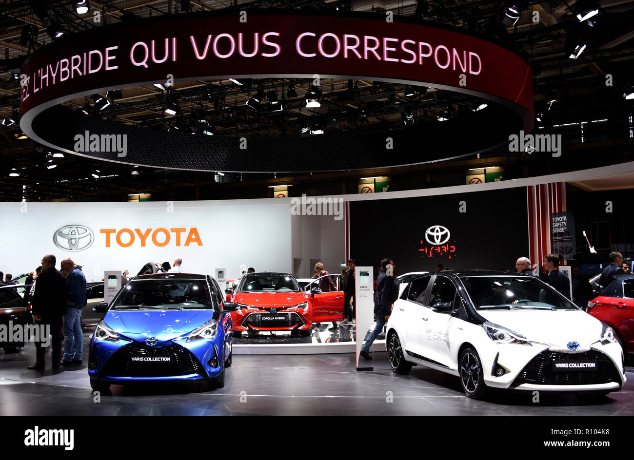 Toyota Yaris Hybrid, Mondial Paris Motor Show, Paris, France, Europe ...