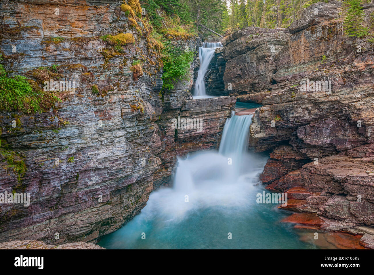 St Mary Falls Trail High Resolution Stock Photography and Images - Alamy