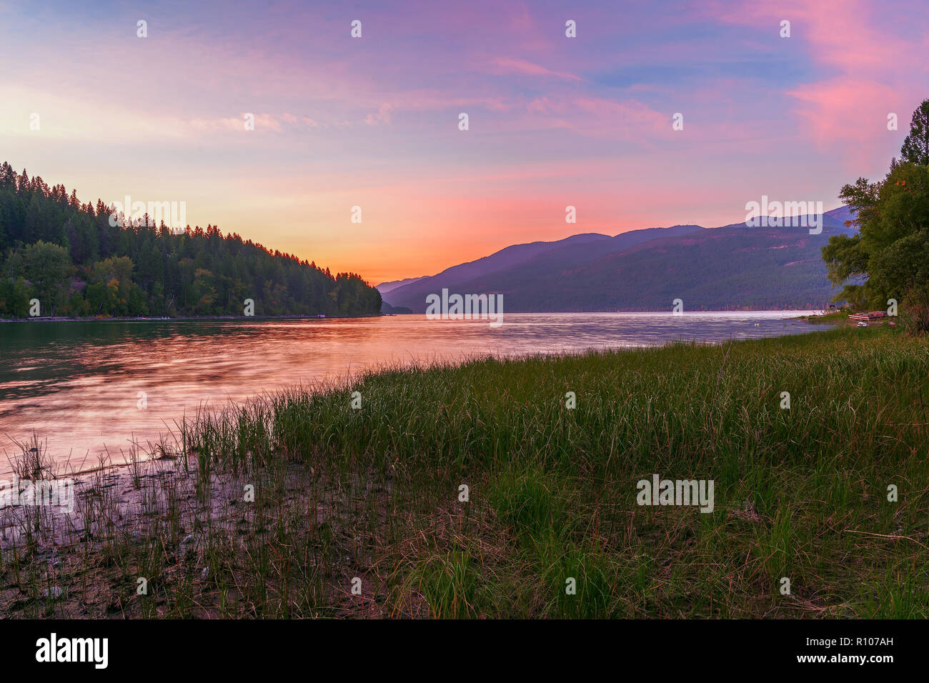 Whitefish Lake. Flathead County. Montana. USA Stock Photo Alamy