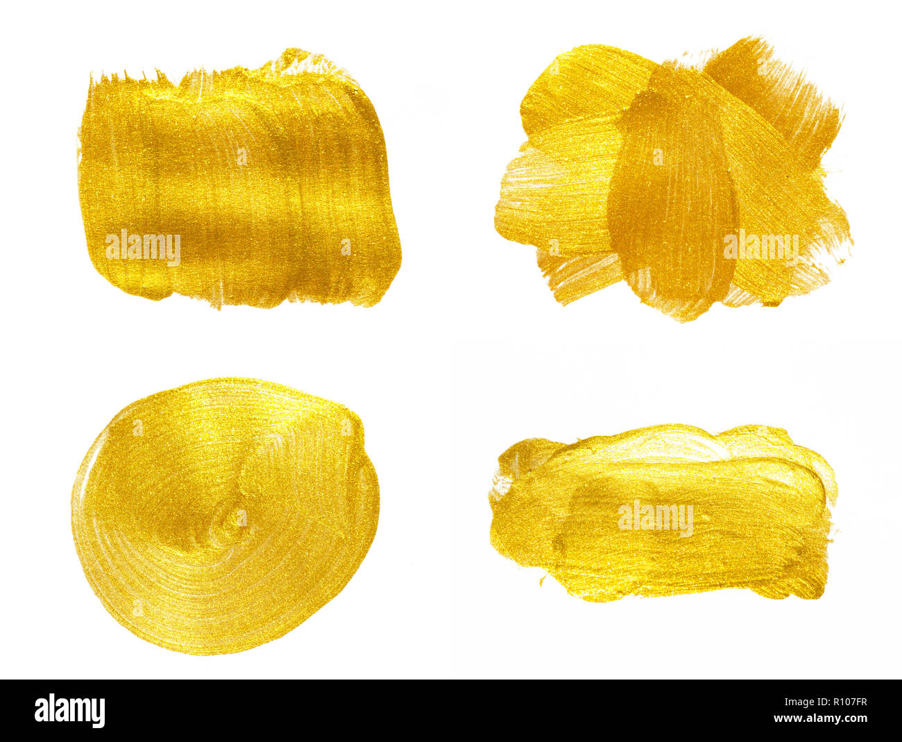 Gold paint stroke Cut Out Stock Images & Pictures Alamy