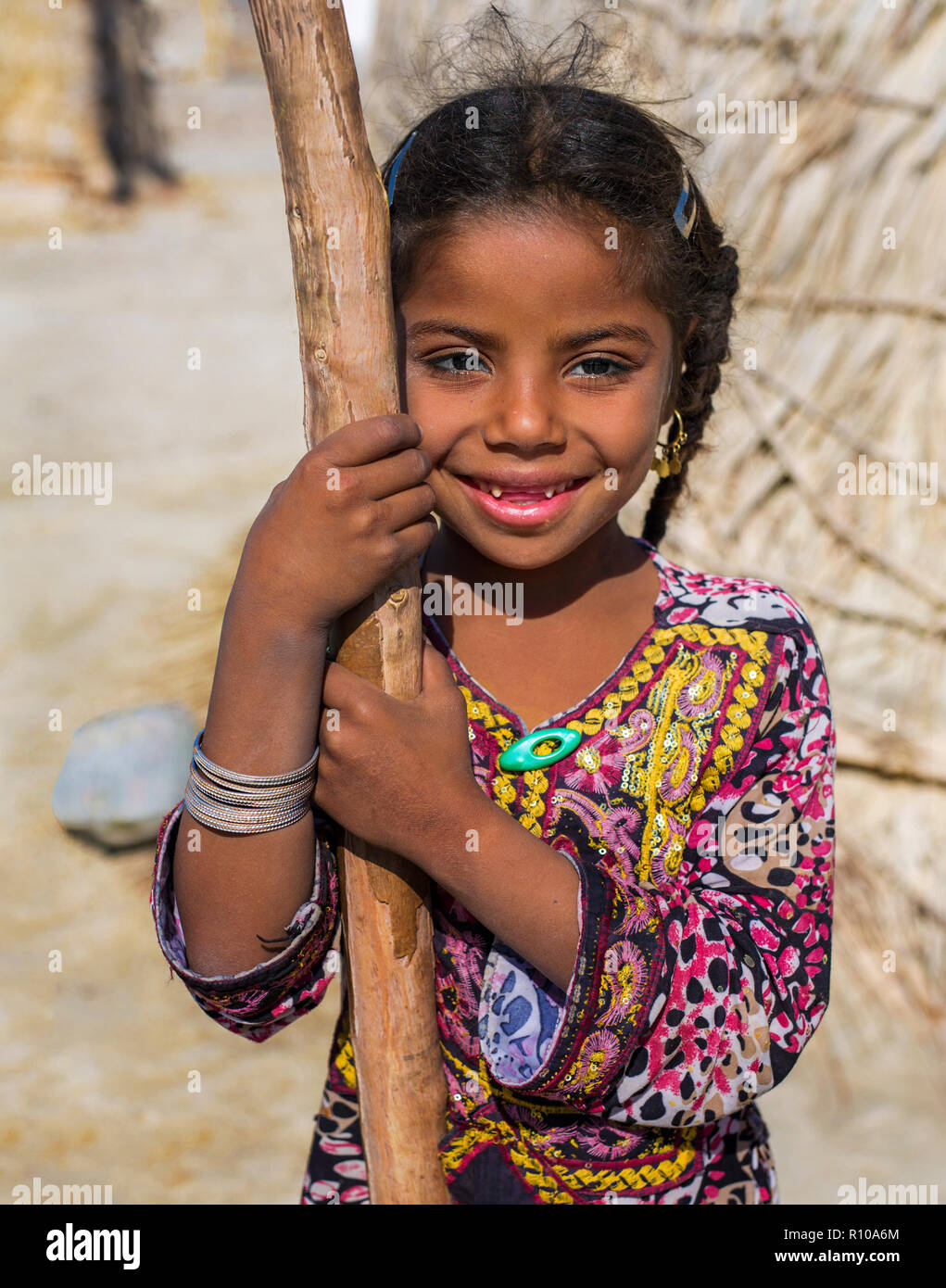 The Baloch or Baluch are a people who live mainly in the Balochistan region of the Iranian plateau in Pakistan, Iran, and Afghanistan. Stock Photo