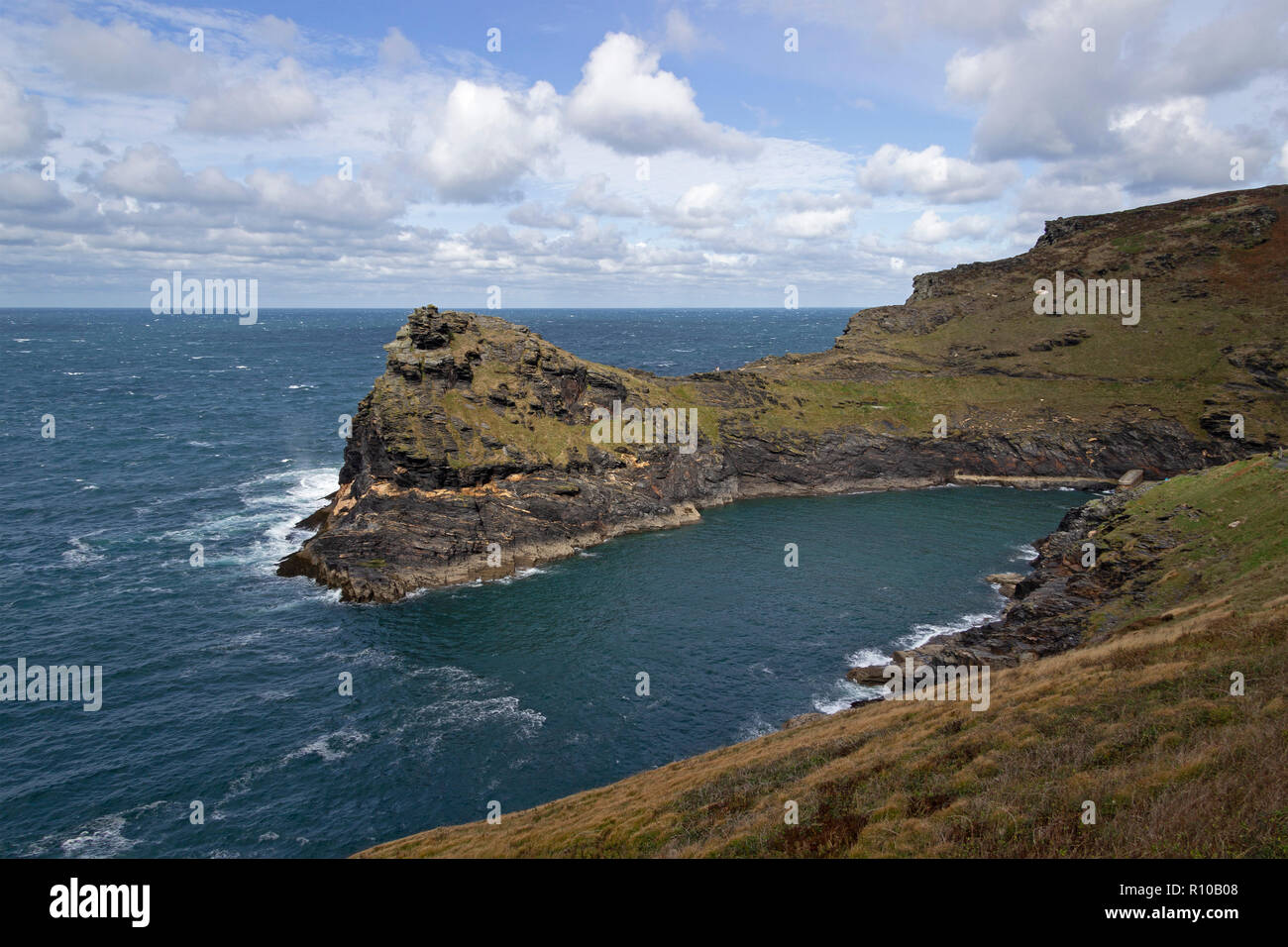 cliffs, South West Coast Path near Boscastle, Cornwall, England, Great ...