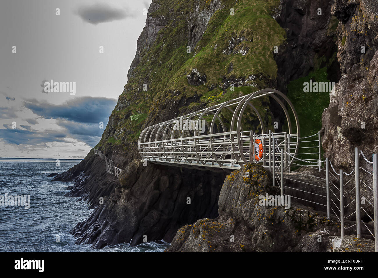 The Gobbins Walk Way Stock Photo