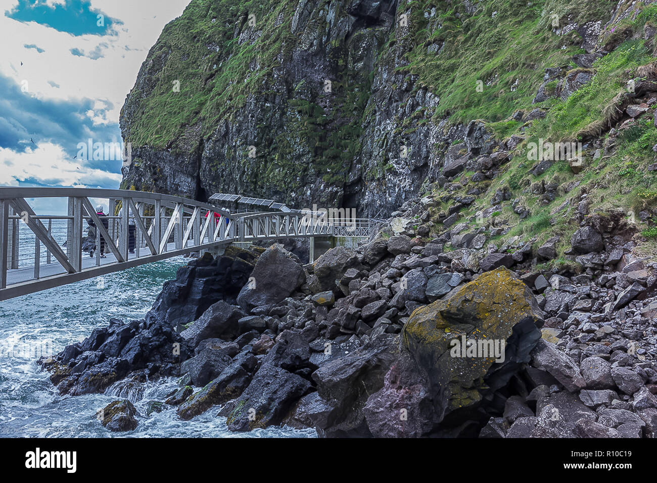 The Gobbins Walk Way Stock Photo