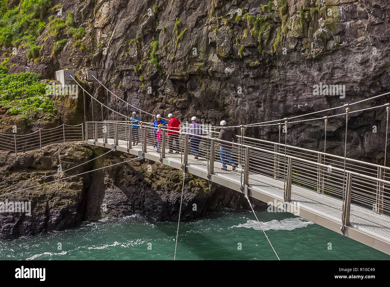 The Gobbins Walk Way Stock Photo